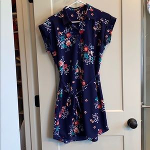 Express button up floral dress